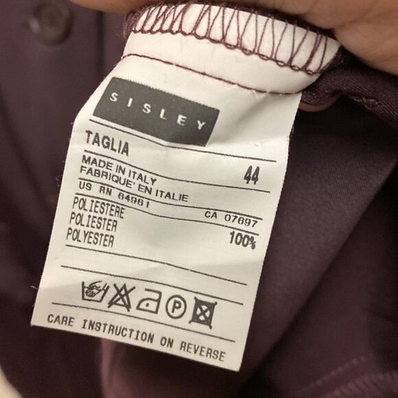 Sisley Satin 3 Button Blazer Size 8 - Picture 3 of 5